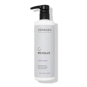 ZENAGEN Revolve Conditioner (Unisex) | Supports Scalp Health &amp Appearance of Fuller Healthier Hair Developed for Fine &amp Visibly Thinning Hair Plant-Based Color-Safe Vegan