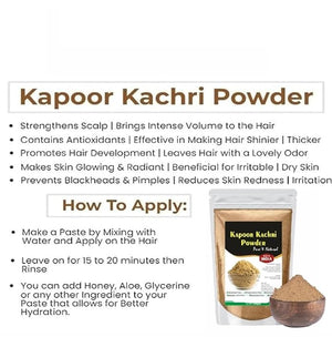 HERBAL MART Premium Kapoor Kachri Powder Herbal Supplement for Hair Care &amp; Scalp Health 100gm