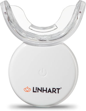 LINHART Teeth Whitening Kit with LED Light - Tooth Whitener Gel Dental Whitening Gel Syringes with 35% Carbamide Peroxide and 16-Led Whitening Light - No Sensitivity Whitens Teeth