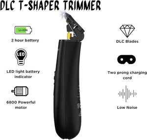 Supreme Trimmer Professional T Shaper ST5206 ? Cordless Hair &amp Beard Liner for Men | Zero-Gap Precision Edger Clippers | Quiet Lightweight Long Battery Life | Barber &amp Home Use