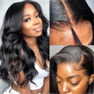 UNICE Body Wave 13X4 HD Lace Front Wigs Put on and Go Glueless Wig Human Hair Pre Plucked Pre Cut Pre Everything Frontal Wig Beginners Friendly 18 Inch