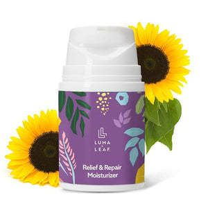 LUMA &amp LEAF Dry Skin Face Moisturizer ? Hydrating Face Cream for Eczema Rosacea-Prone &amp Sensitive Skin with Niacinamide Shea Butter &amp Wild Oats ? Lightweight and Vegan