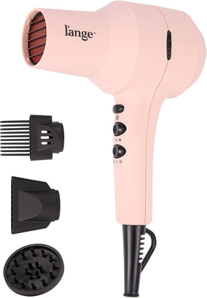 L'ANGE HAIR PowerStyle Ionic Turbo Hair Dryer | 1875W Fast Drying &amp Precision Styling for Long-Lasting Frizz-Free Looks | Advanced Ionic Technology Smooths &amp Shines Hair (Blush)