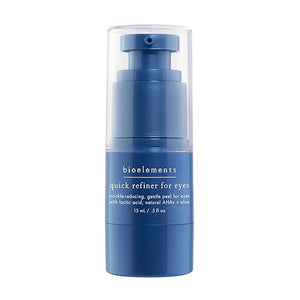 Bioelements Quick Refiner for Eyes - 0.5 fl oz - Wrinkle-Reducing Gentle AHA &amp Lactic Acid Peel for Eyes - All Skin Types - Vegan Gluten Free - Never Tested on Animals
