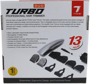 Tyche Turbo Hair Clipper Duo 13 Piece Kit