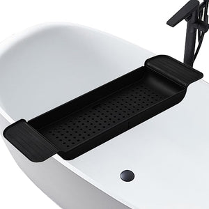 Bath Tub Tray - Stretchable Strong Load-Bearing Plastic Anti-Slip Design - Ultimate Bathtub Caddy Tray