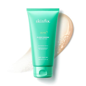 Skinfix 2% BHA Cleanser - 5 oz - Clears Acne Blemishes &amp Blackheads - Safe for All Types of Acne - Fragrance Free - Vegan Cruelty Free