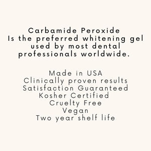 Teeth Whitening Gel Syringe Dispensers 44% Carbamide Peroxide Tooth Bleaching Gel Multiple Quantities Available and Size Available (10 ml 10) (Mouth Trays Included)