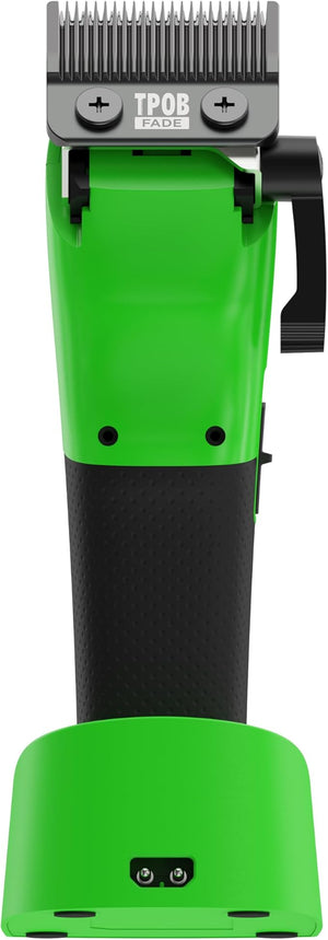TPOB Play Barber Hair Clippers for Men 7500 RPM with Rubber Grips (Green)