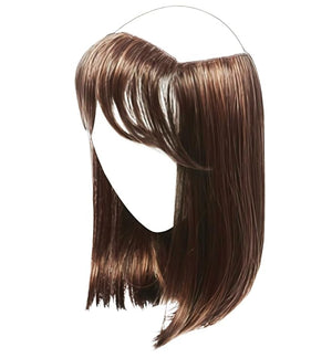Gabor Under Cover Halo Hair Piece Designed to Wear Under Your Hat, Shoulder Length Straight Hairpiece With Detachable Bangs, GF4/6 Black Coffee