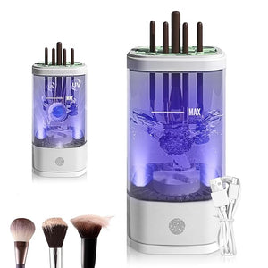 3 IN 1 Electric Makeup Brush Cleaner Machine With Dryer - Portable Automatic USB Cosmetic Brushes Cleaner - Deep Cleaning Tool for All Size Beauty Makeup Brush Set &amp Sponges - Bathroom/Home/Travel