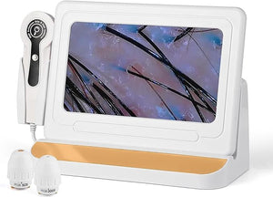 11 Inch HD Screen Scalp Analysis Machine with 50x/200x Lenses, Hair Scalp Analyzer &amp; Microscope for Skin and Hair Follicle, No App Required, for Home &amp; Salon Use