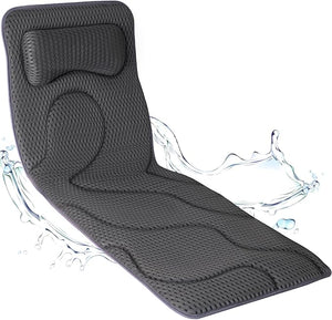 Full Body Bath Pillow for Tub -Soft Bathtub Pillow for Full Back Head and Neck Support Quick Dry Bath Cushion Tub Pillow with 168 Suction Cups Bathtub Accessories for Gift