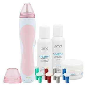 PMD Beauty Personal Microderm Pro - at-Home Microdermabrasion Machine with Kit for Face &amp Body - Exfoliating Crystals and Vacuum Suction for Fresh and Radiant Skin - High &amp Low Speed Options