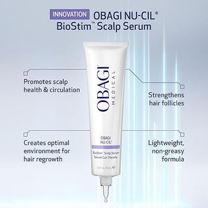 Obagi Nu-Cil BioStim Hair Scalp Serum with Biotin ? Clinically Proven to Promote Scalp Health &amp Deliver Visibly Fuller Denser Hair ? Lightweight Strengthens Follicles &amp Encourages Regrowth