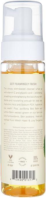 FarmHouse Fresh Foaming Face Wash Cleanser. Hyaluronic Acid Vitamin C Glycolic Acid. C the Future Foam Facial Cleanser 1.7 Fl Oz