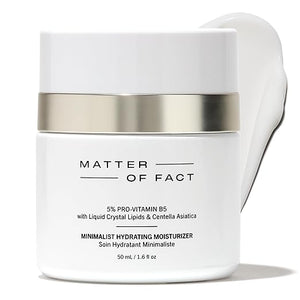 MATTER OF FACT Minimalist Hydrating Moisturizer with Pro Vitamin B5 Liquid Crystal Lipids and Centella Asiatica Lightweight Daytime Face Cream for Moisture Barrier Support 50mL / 1.6 Fl Oz