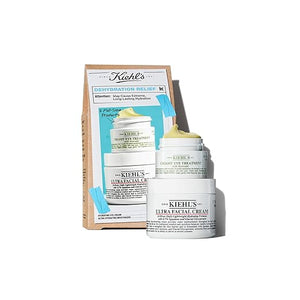 Kiehl's Dry Skin Relief Set, With Hydrating Skincare Essentials, Contains Moisturizer and Eye Cream, Helps Hydrate