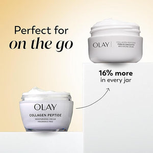 Olay Regenerist Radiance Collagen Peptide Face Moisturizer: Firm &amp Smooth Cream - Fragrance-Free Hydrating Firming Anti-Aging &amp Anti-Wrinkle - 2 Oz
