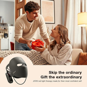 JOVS LED Light Therapy Face Mask Wireless Red Light Therapy Mask for Face Portable Skin Care Beauty Device Intelligent Beauty Solution at Home Use 4 Modes for Visible Results