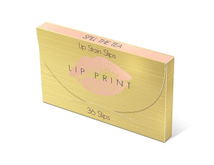 Be the Envy NV Lip Print | Spill The Tea | Natural Rosey Brown | Long-Lasting, Buildable Matte Finish | Food-Grade Edible Ink | Vegan, Gluten-Free, Cruelty-Free | 36 Tissue Sheets