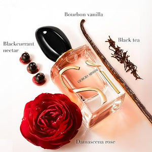 Armani Beauty - S? Intense - Eau de Parfum - Perfume for Women - Chypre Ambery Fruity Fragrance - Blackcurrant Nectar, Damascena Rose, Black Tea Notes