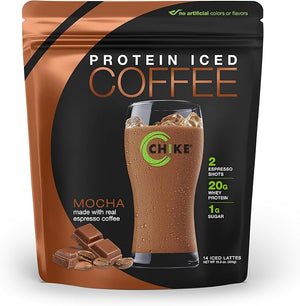 Chike Mocha High Protein Iced Coffee 20 G Protein 2 Shots Espresso 1 G Sugar Keto Friendly and Gluten Free 14 Servings (15.3 Ounce)