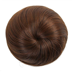 Hair Accessories Synthetic Barrette Donut Bun with Drawstring Hair Comb Straight Hair Bun Extension Headband Wig for Women Hair Pieces For Women(588)