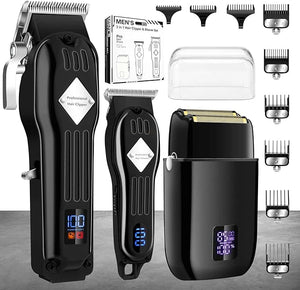 Karrte Professional Hair Clippers/Hair Trimmer/Beard Shaver Kit for Men Cordless Barber Clipper Hair Cutting Kit Beard Trimmers Haircut Grooming Kit Gifts for Men