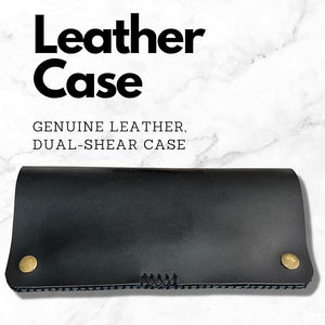 Saki Shears Majime 6 Inch Hair Cutting Set of Shears Includes Cutting Scissors, Thinning Shears, Hair Razor and Leather Carrying Case - Perfect for Professional or Home Hair Cuts