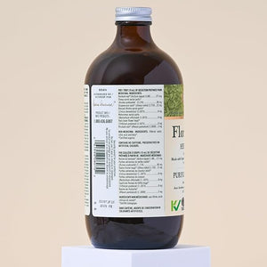 Flora Health Flor-Essence Liquid Tea Blend - Ancient 8-Herb Formula - Natural Full Body Cleanse &amp; Detox - Organic Ingredients - Pure Vegan Formula - Burdock Root, Sorrel, Slippery Elm, Kelp - 500m