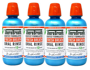 Fresh Breath Oral Rinse - Invigorating ICY Mint 16oz (4-Pack)