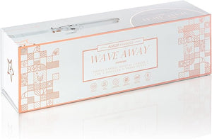 Almost Famous Wave Away Triple Barrel Clip Curling System, 3 Barrel Curling, Crimper with LCD Temp Display, Professional Beauty Tool, Temperature Adjustable (Pearlescent White)