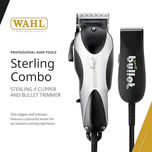Wahl Professional Sterling 4 Cordless Clipper Lithium Ion Includes Taper Lever 8 Cutting Guides 100 Min Runtime