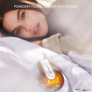 Sapil Caresse Eau de Parfum for Women - Long-Lasting Arabic Perfume from Dubai - Powdery Musky Floral &amp Vanilla Scent - Luxurious Arabic Perfume - 2.7 Oz (80ml) for Daily Wear &amp Special Occa