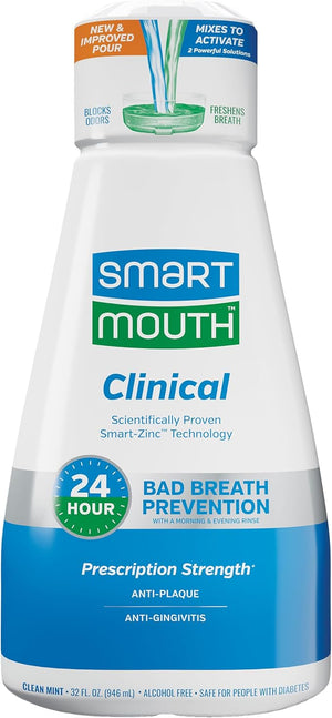 SmartMouth Clinical DDS Activated Oral Rinse 32oz