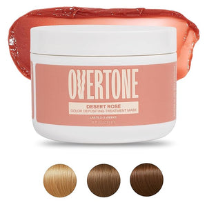 Overtone Semi Permanent Hair Color Conditioner Desert Rose 8 oz Nourishing Damage-Free Color Depositing Mask for All Hair Types with Shea Butter &amp Coconut Oil Vegan &amp Cruelty-Free