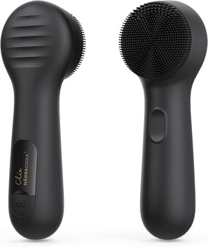 Silicone Face Scrubber, N?graCoola CLIE 2.0 Facial Cleansing Brush, Rechargeable, Waterproof Face Scrub Brush for Cleansing, Exfoliating, Massaging, Electric Facial Exfoliator for Women &amp; Men - Bl