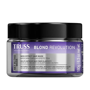 TRUSS Blond Revolution Net Blond Hair Mask - Color-Enhancing Hair Repair Mask to Restore Natural Hair Health Hair Shine &amp Vibrancy - Designed with a Web-Effect Formula (6.3 oz)