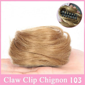 Messy Bun Hair Piece for Women Space Buns Hair Pieces Mini Claw Clip in Hair Bun Messy Cat Ears Hair Bun Extension Synthetic Donut Wig Accessory Updo Hairpieces for Women Girls Fake Hair Accessorie