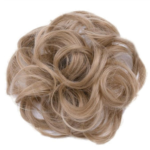 EARSHOT Hair Buns Hair Piece 1 Pack Synthetic Donut Bun Messy Bun Hair Slices Curly Wavy Headbands Women Bun Wig Synthetic Wig Hair Extensions Hair Accessories For Girls (Color : 24)