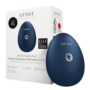 GESKE SmartAppGuided¢â Facial Hydration Refresher | 4 in 1 | Water Atomizer | Moisturizing Spray Machine | Face Mister | Humidifier for Natural Glow | Reduce Redness &amp; Dry Skin