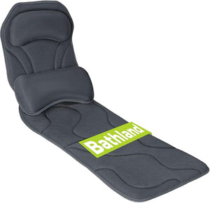 Full Body Bath Pillow for Tub - Extra Long &amp Thick Tub Pillow with Head Back &amp Lumbar Support 168 Non-Slip Suction Cups Soft 5D Mesh Spa Cushion Fits All Tubs-Gift for Soaking(Gray)