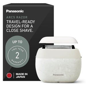 Panasonic ARC5 Palm-Sized Foil Shaver for Men Powerful Travel Electric Razor USB-C Charge Wet/Dry Easy Clean Luxury Japanese 5-Blade Smooth &amp Precise Cut w/Smart Sensor (Natural Sea Stone)