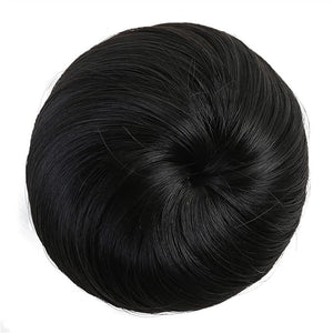 Hair Accessories Synthetic Barrette Donut Bun with Drawstring Hair Comb Straight Hair Bun Extension Headband Wig for Women Hair Pieces For Women(588-01)