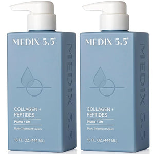 Medix 5.5 Collagen Cream Body Lotion &amp Face Lotion For Dry Skin &amp Wrinkles | Collagen Peptides Tightening Cream Body Moisturizers Helps Lift Tighten &amp Firm Skin | Skin Care Products | 2-