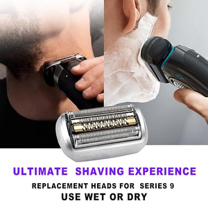 92M Series 9 Braun Electric Shaver Replacement Head for Men Razor Shaving Blades Compatible with 92M Braun Replacement Electric Shaver Heads 9290cc 9291cc 9370cc 9293s 9385cc 9390cc 9330s 9296cc