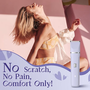 Electric Razors for Women - IPX7 Waterproof, Painless, Portable Bikini Trimmer Shaver, Body &amp; Pubic Hair Removal Machine, Womens Lady Shaving Trimmers for Legs, Private Area - Purple