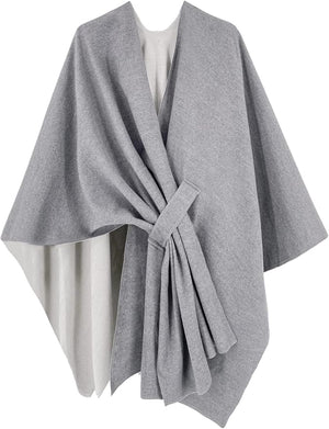 Moss Rose Women's Shawl Wrap Poncho Ruana Cape Open Front Cardigan Shawls for Fall Winter