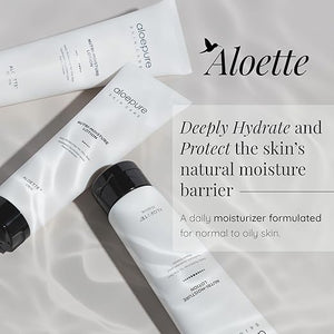 Aloette Facial Moisturizer for Oily &amp Irritable Skin Nutri Moisture Lotion - Lightweight Daily Moisturizer for Uneven Skin Tone Breakouts &amp Acne - Moisturizing Hydrating &amp Soothing Face